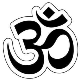 Hinduism Sticker (Black)